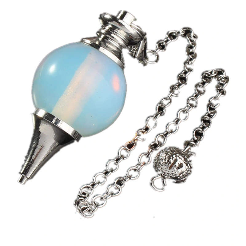 Crystal Ball Pendant Pendulum Red Agate Pendant Necklace Female Ethnic Style Turquoise Necklace Pendulum