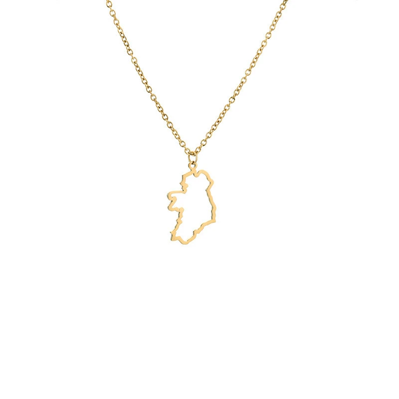 Country Map Necklace European Hometown Necklace