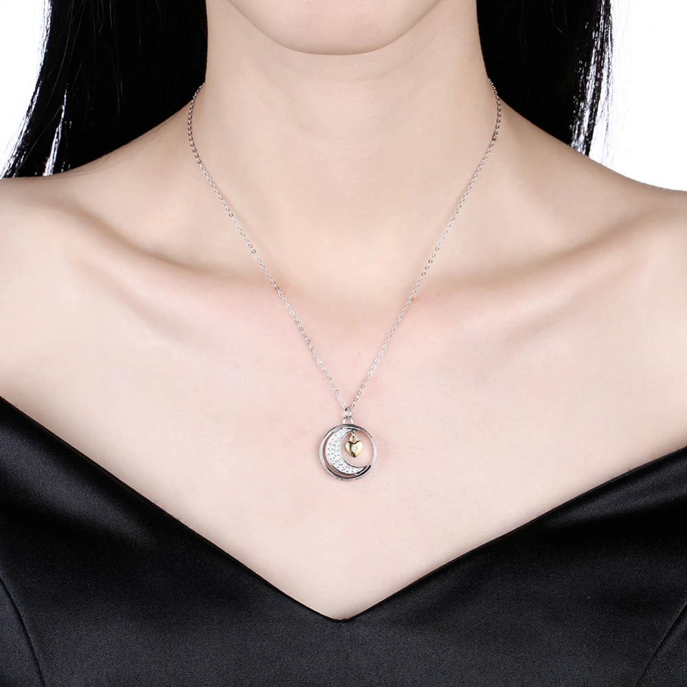 Moon Love Lettering Clavicle Chain