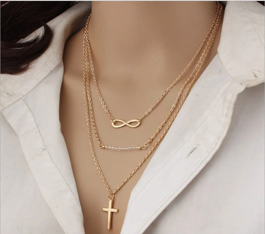 Figure 8 Clavicle Chain Wear Rice Beads All-Match Fashion Necklace