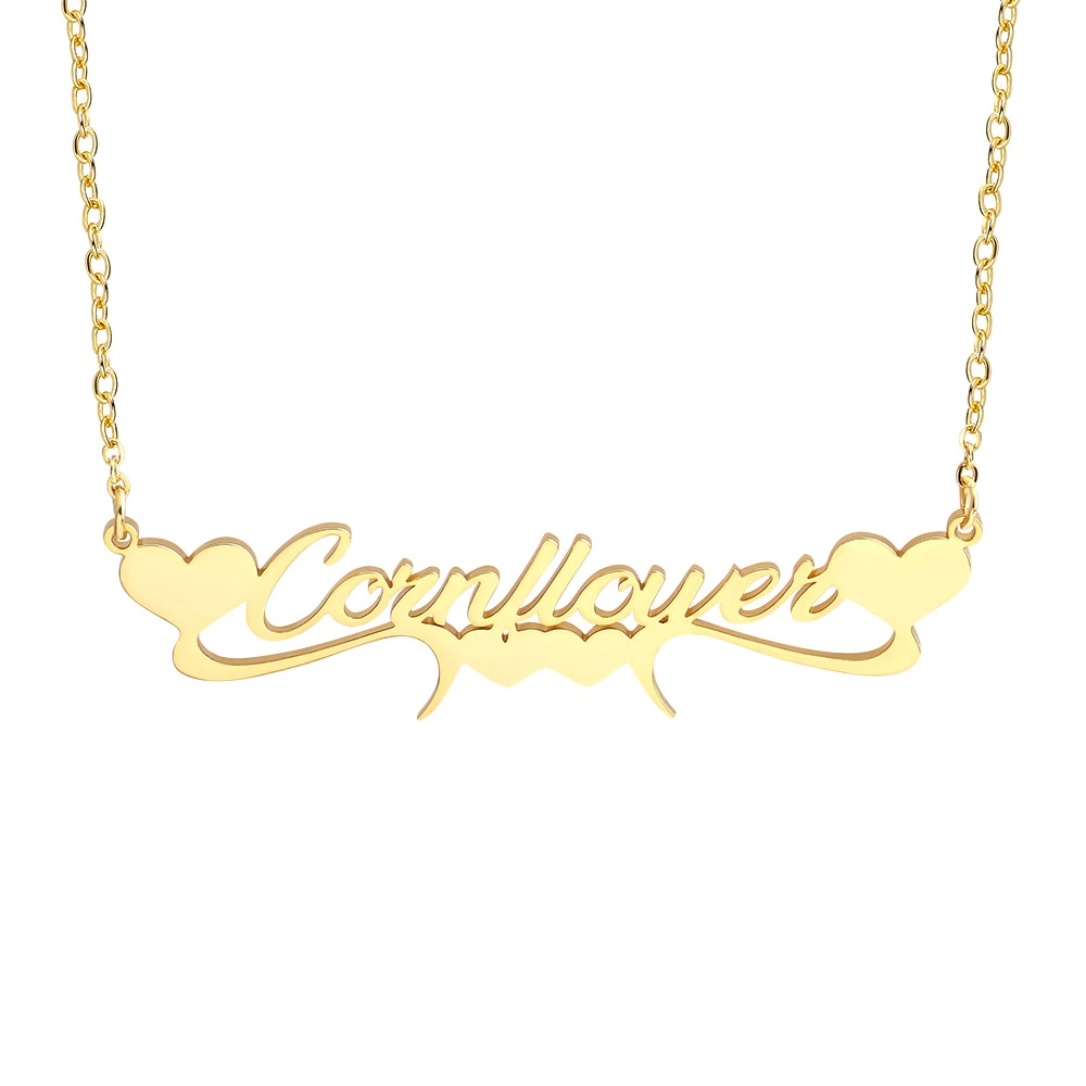 Stainless Steel Cut Heart-shaped Necklace Women
