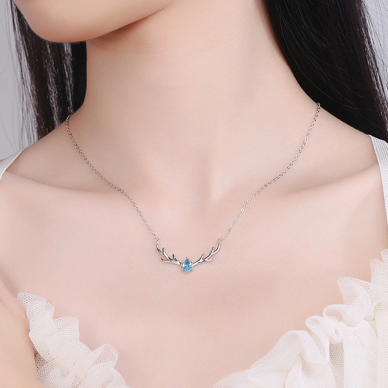 Sterling Silver One Deer Necklace With You Mori Series