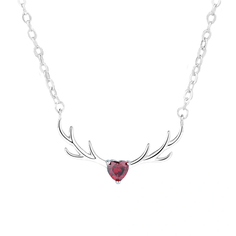 A Deer With You Necklace Female Deer Antler Clavicle Chain