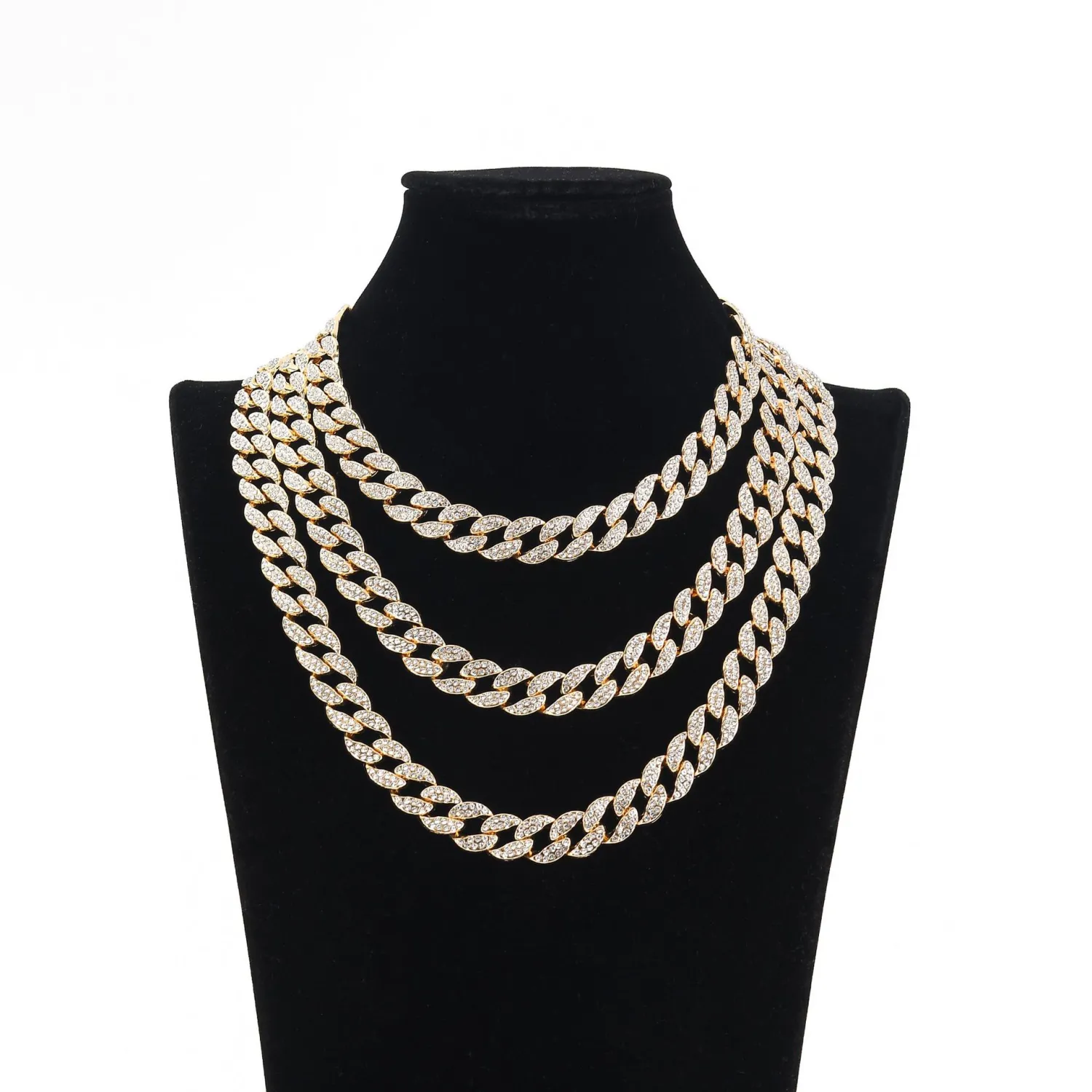 Gold Necklace Jewelry European And American Hip Hop Necklace Cuba