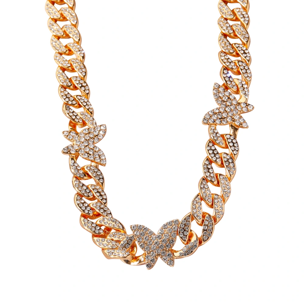 Retro Ethnic Temperament Full Diamond Adjustable Necklace