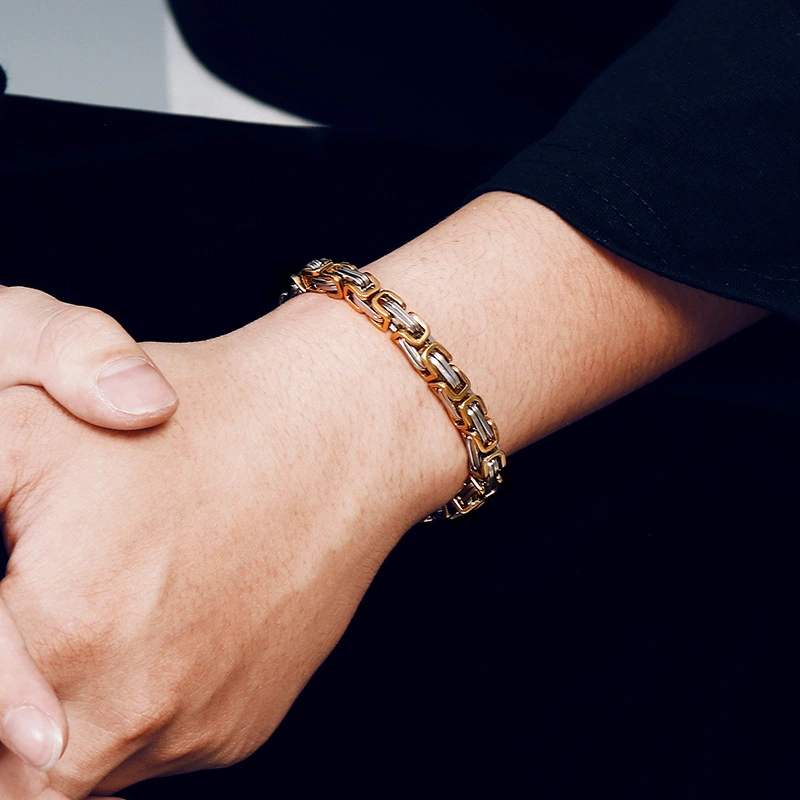 Gold Stainless Steel Byzantine
