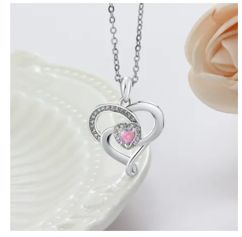 Silver Necklace Personalized Fashion Heart Pendant