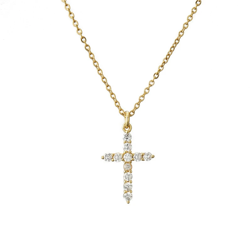 Infinity Cross Necklace Pendant Women Jewelry Fashion 925 Sterling Silver Cross