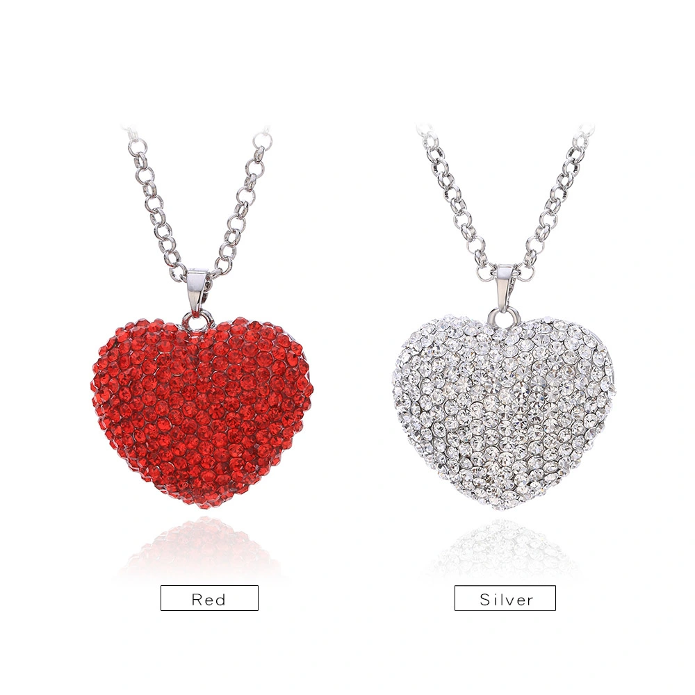 New Necklace Korean Love Heart-shaped Sweater Chain