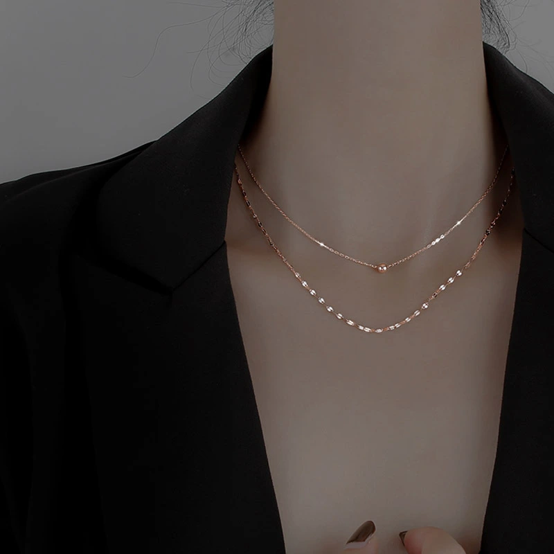 Simple Net Celebrity Niche Design Sense Clavicle Chain