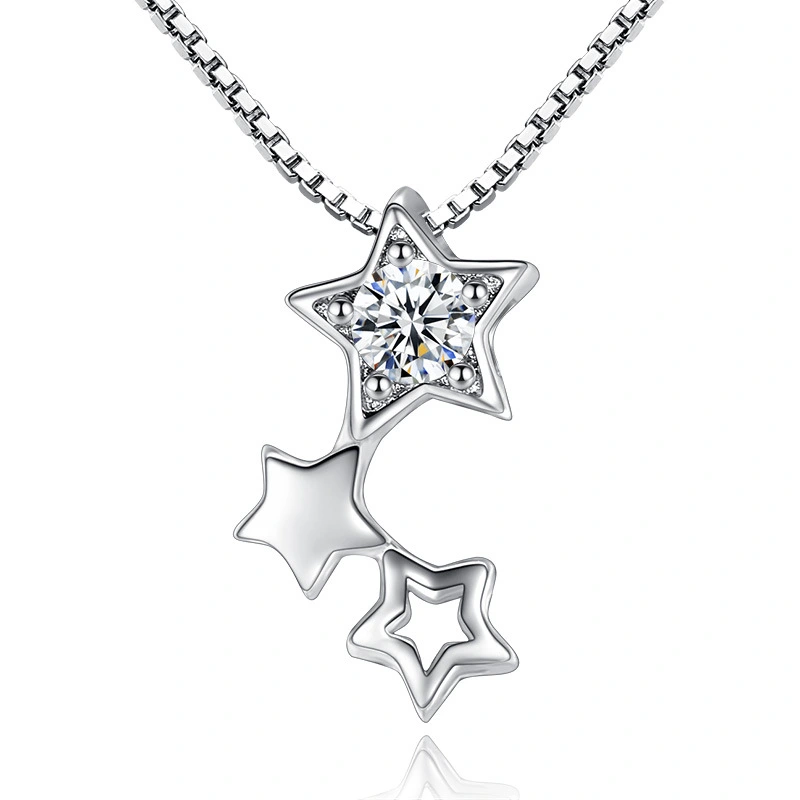 Temperament Simple Personality Hollow Star Pendant Necklace