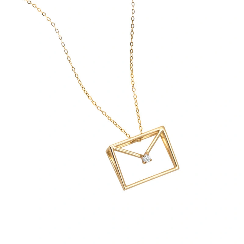 Envelope Necklace Female Clavicle Chain