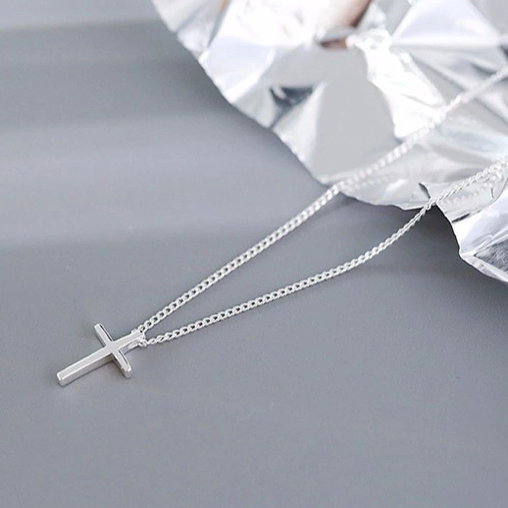 Cross Simple Pendant Necklace Clavicle Chain