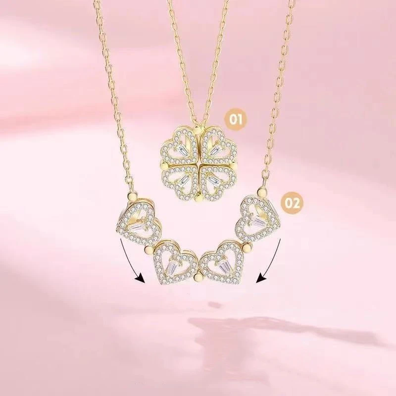 Necklace Female A Multi-band Fashion Clavicle Chain Diamond Pendant