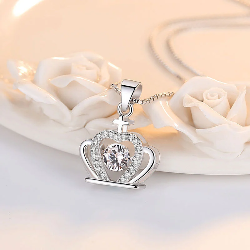 S925 Sterling Silver Necklace Female Pendant Clavicle Chain