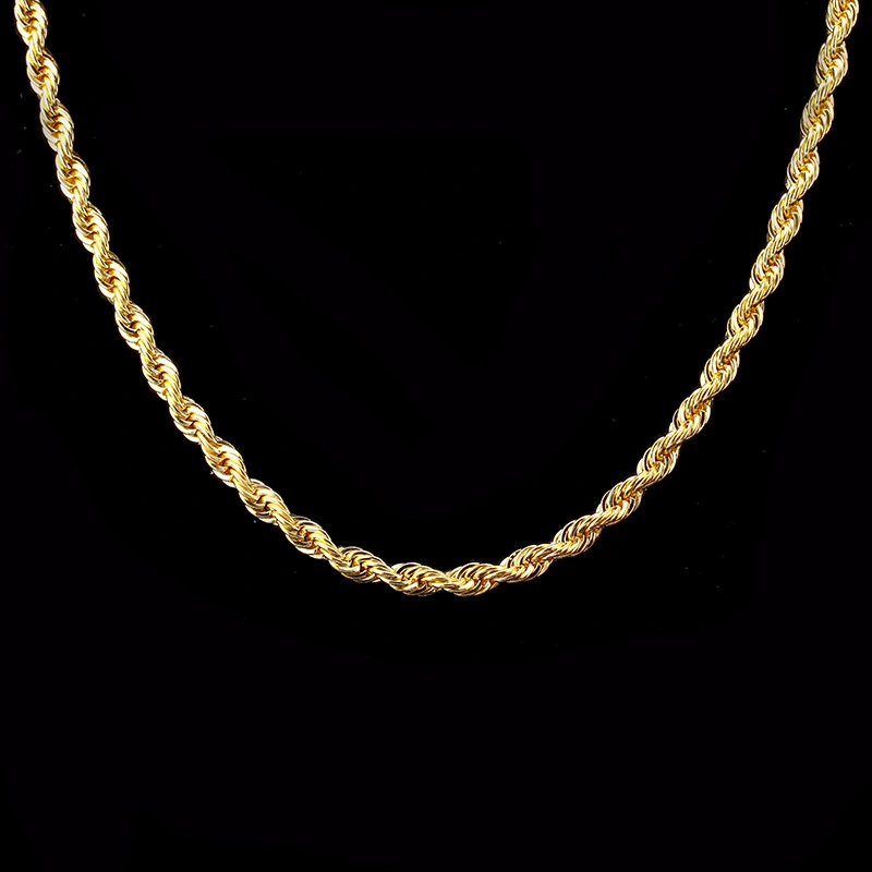 Hip Hop Style Wave Twist Necklace