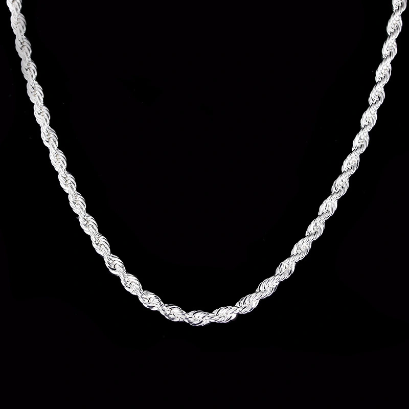 Hip Hop Style Wave Twist Necklace