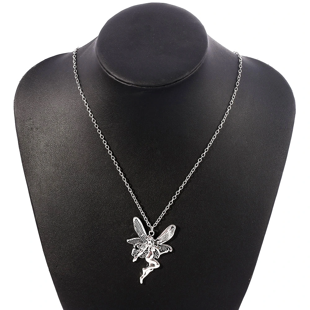 Fashion Elf Girl Angel Wing Necklace