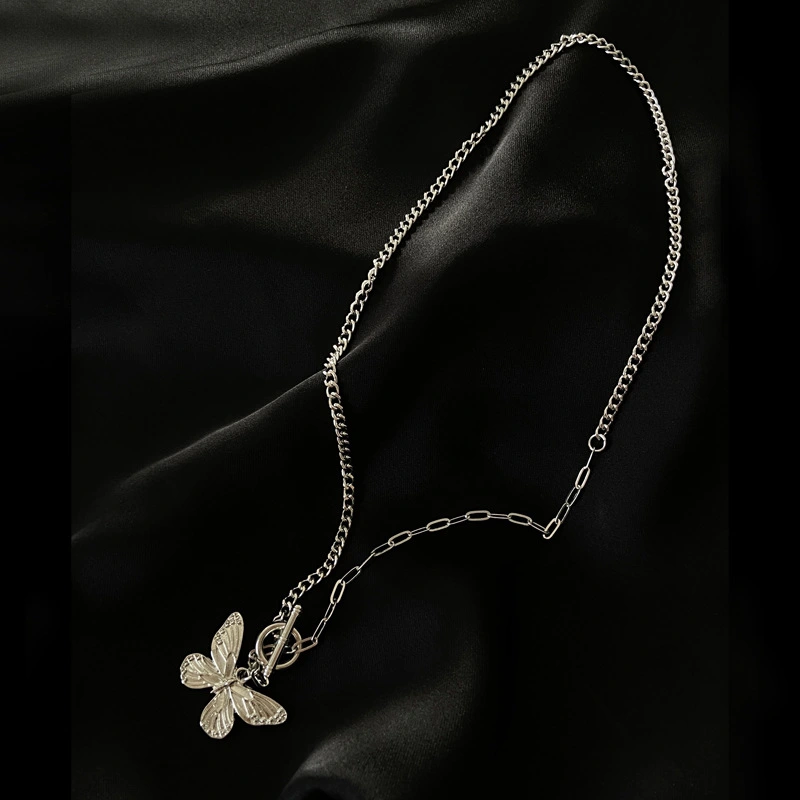 Popular Elements Necklace Simple Butterfly Single Layer Necklace