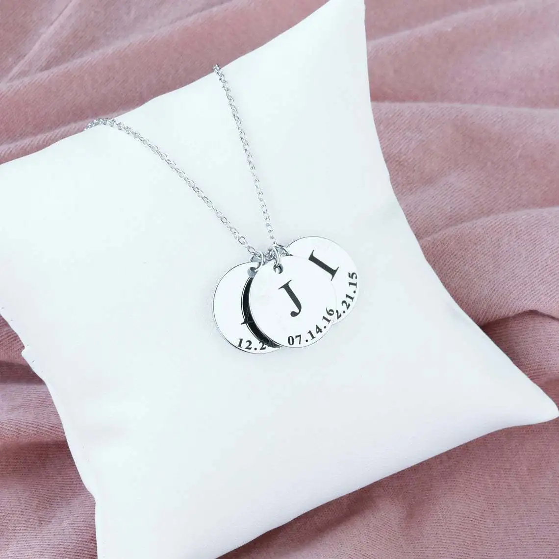 Ladies Letter Lettering Necklace English Stainless Steel Jewelry Simple Pendant