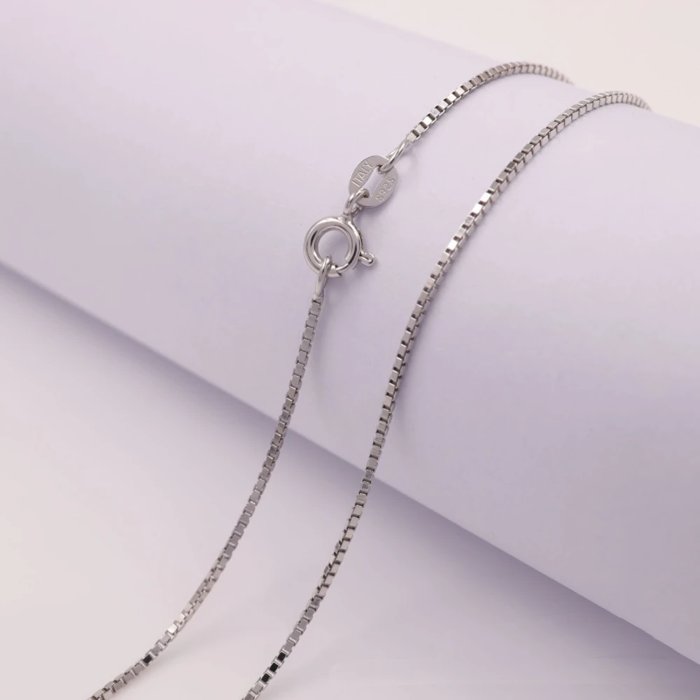 Silver Jewelry Box Single Chain S925 Silver Jewelry Box Chain With Chain