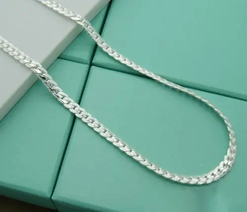 Side Side Necklace 925 Silver Plated