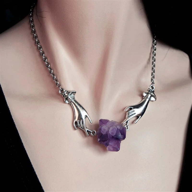 Personalized Design Amethyst Necklace Jewelry