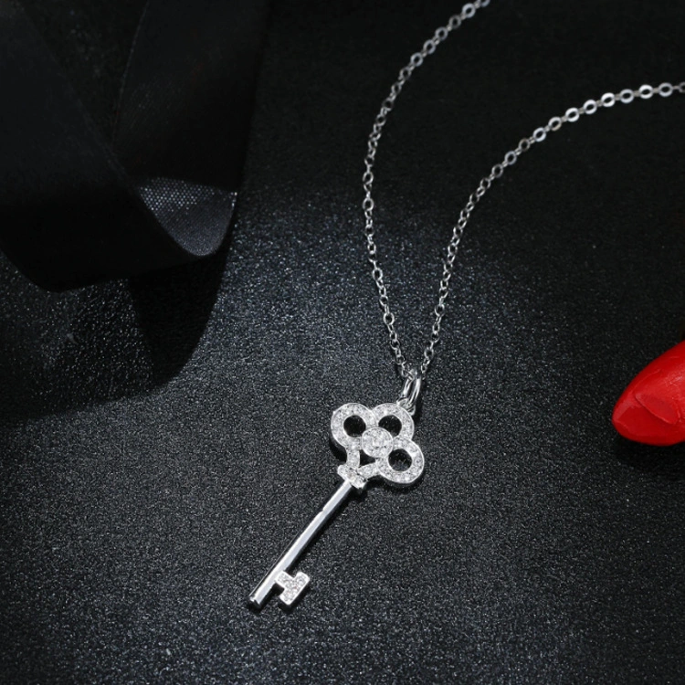 925 Sterling Silver Key Necklace