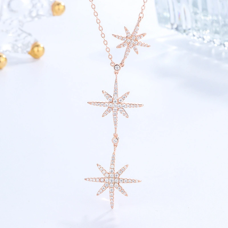 Diamond Three Meter Star Clavicle Chain Ins Net Red Tide Necklace