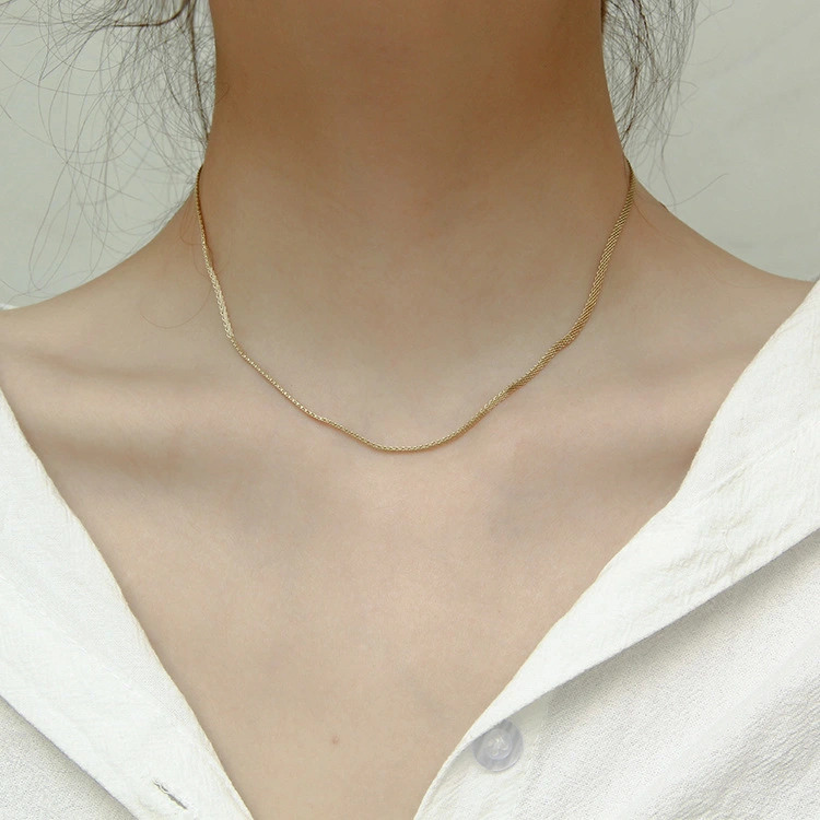 Clavicle Chain Titanium Steel Hot Girl Cauliflower Necklace