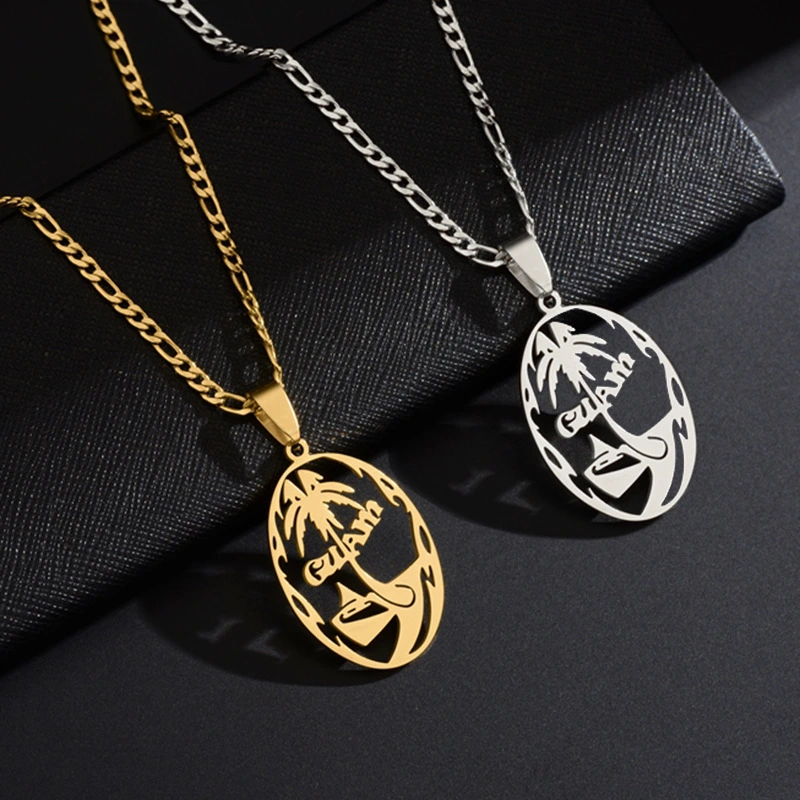 European And American Fashion Stainless Steel Letter Necklace