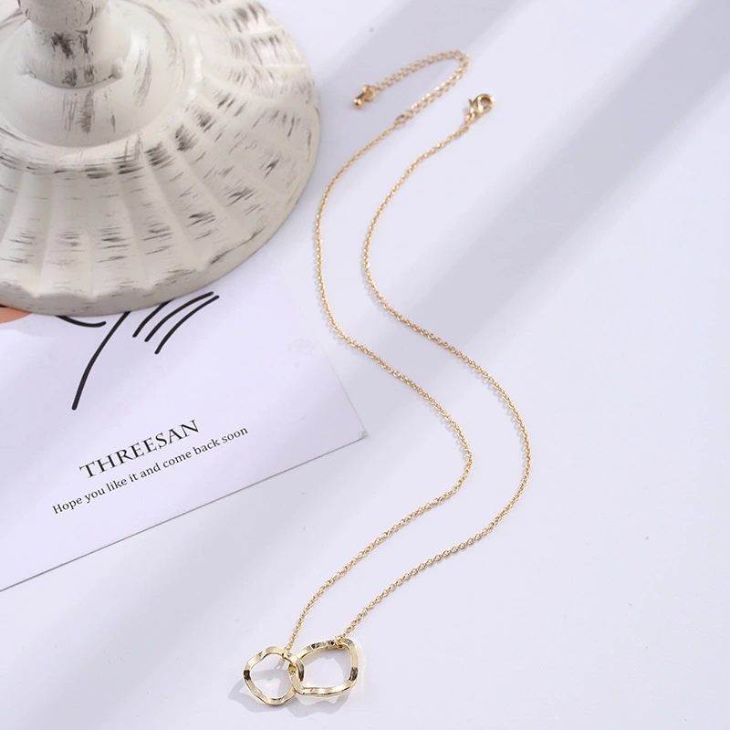 Frosty Temperament Irregular Cross Geometric Clavicle Necklace