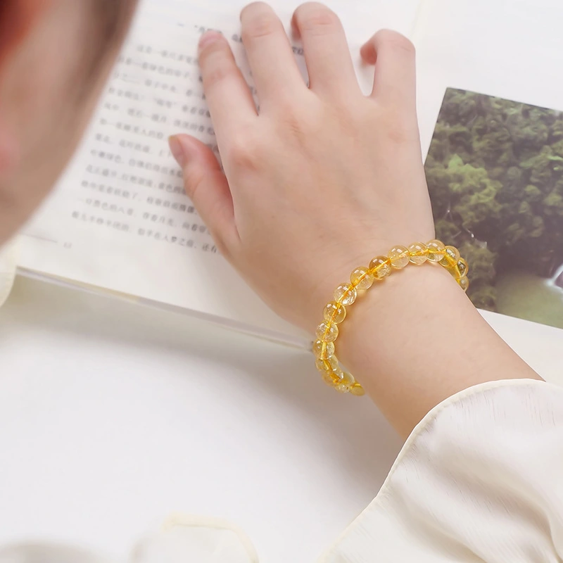 Citrine Bracelet Fashion Simple Single Circle