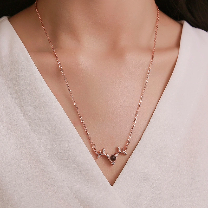 Necklace Female 100 Languages I Love You Clavicle Chain