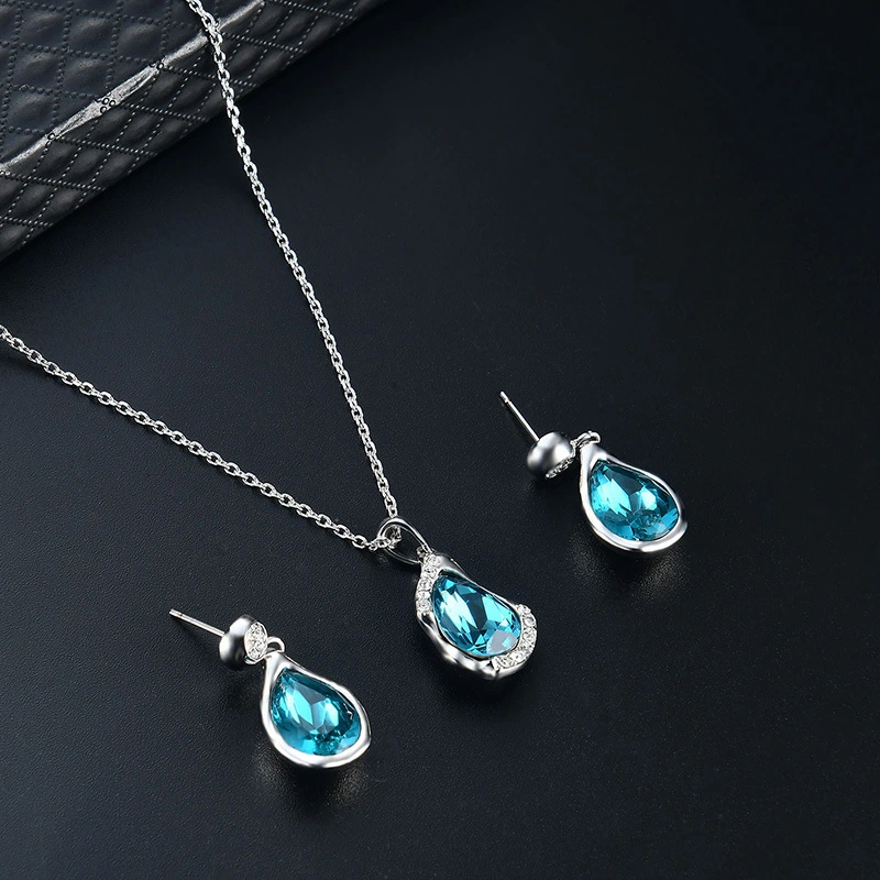 Necklace Earrings And Ring Three-piece Set