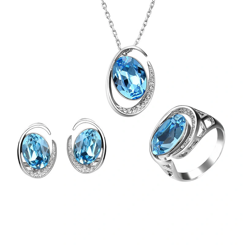 Necklace Earrings And Ring Three-piece Set