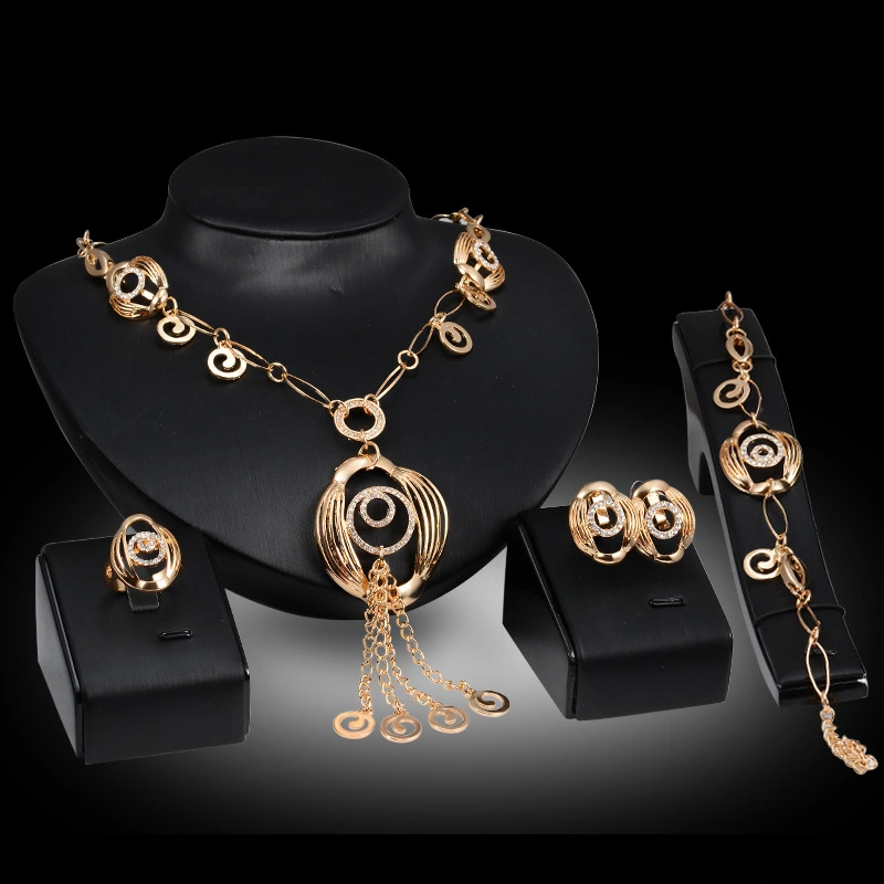 Ethnic Style Alloy Necklace Earrings Jewelry Set