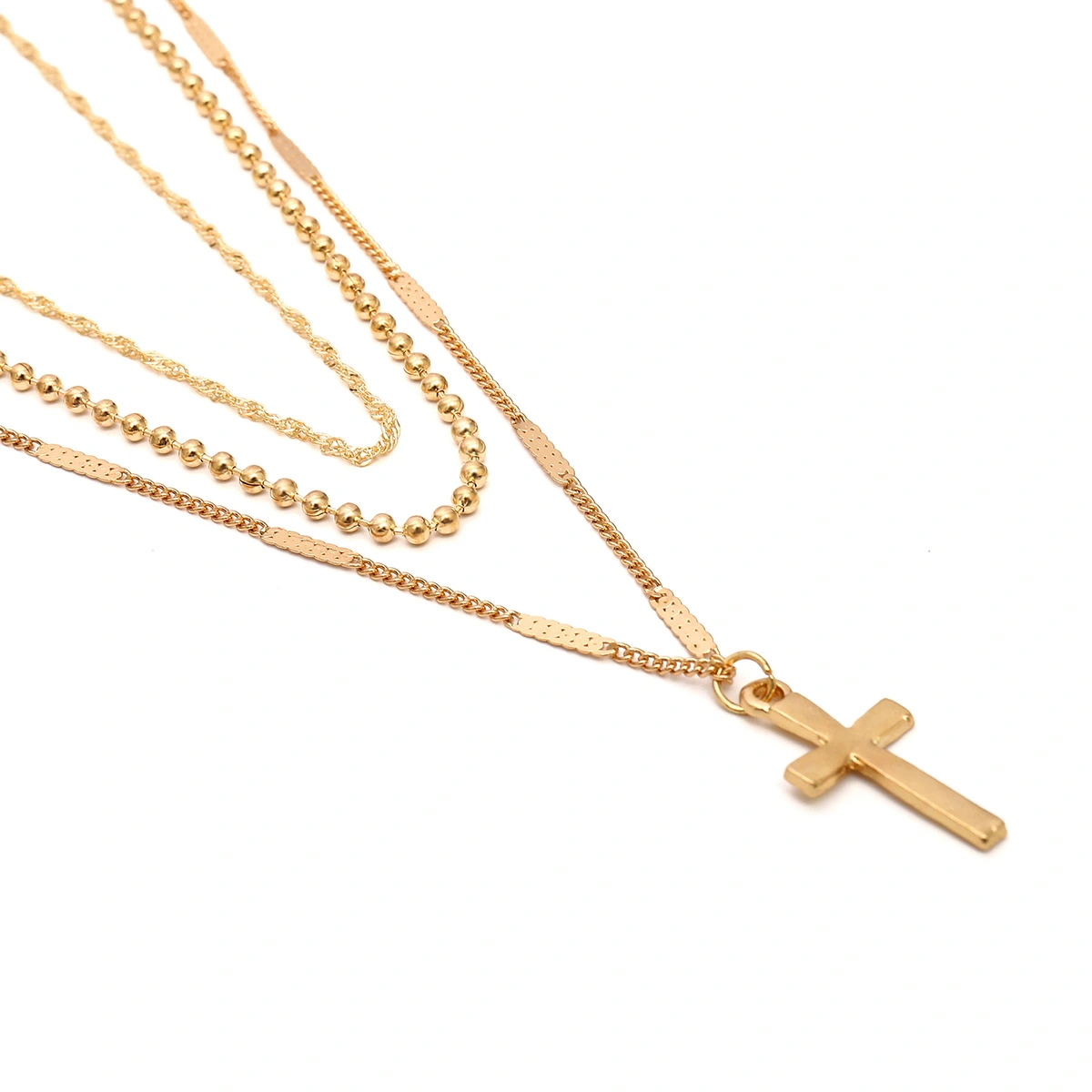 Women's Retro Cross Multi-layer Necklace Necklace