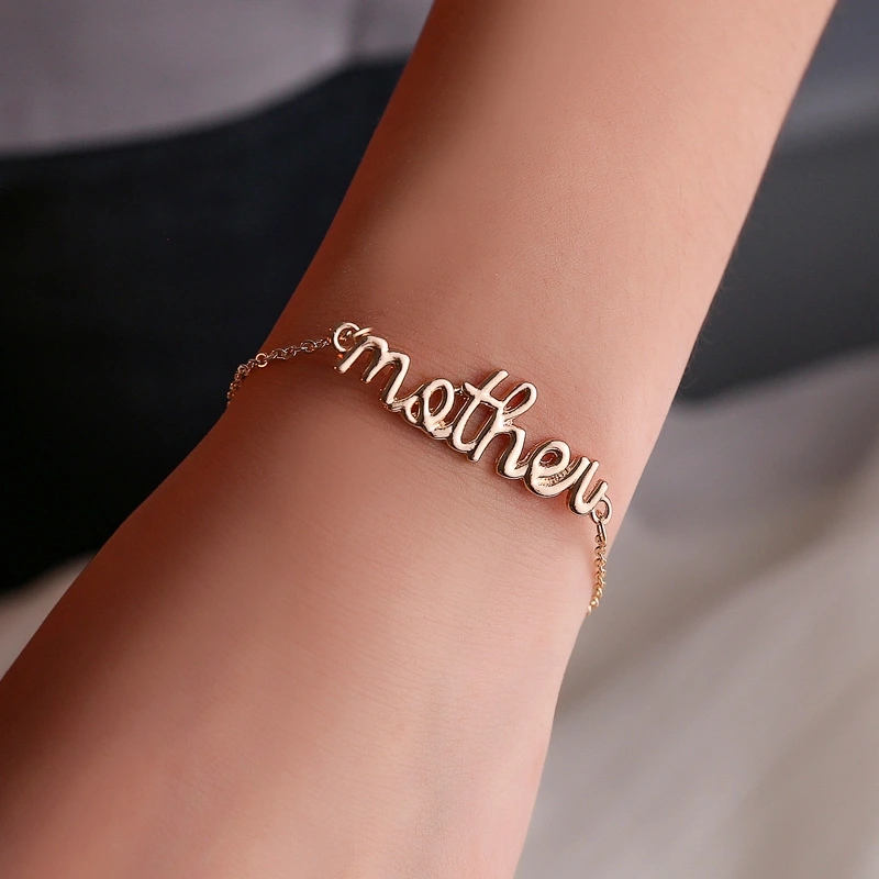 Letter Bracelet Simple Personality Parent-child Jewelry