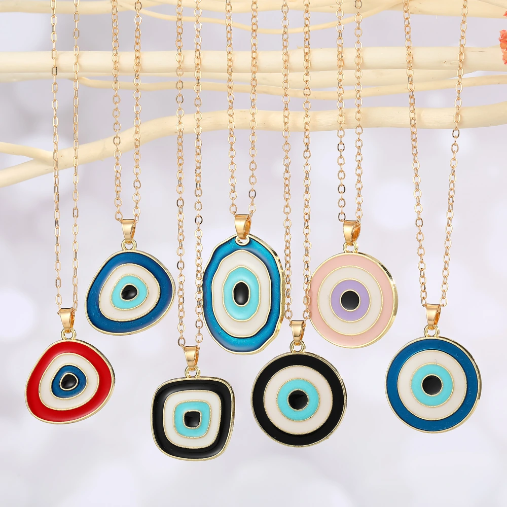 Geometric Eye Pendant Personality Versatile Clavicle Chain