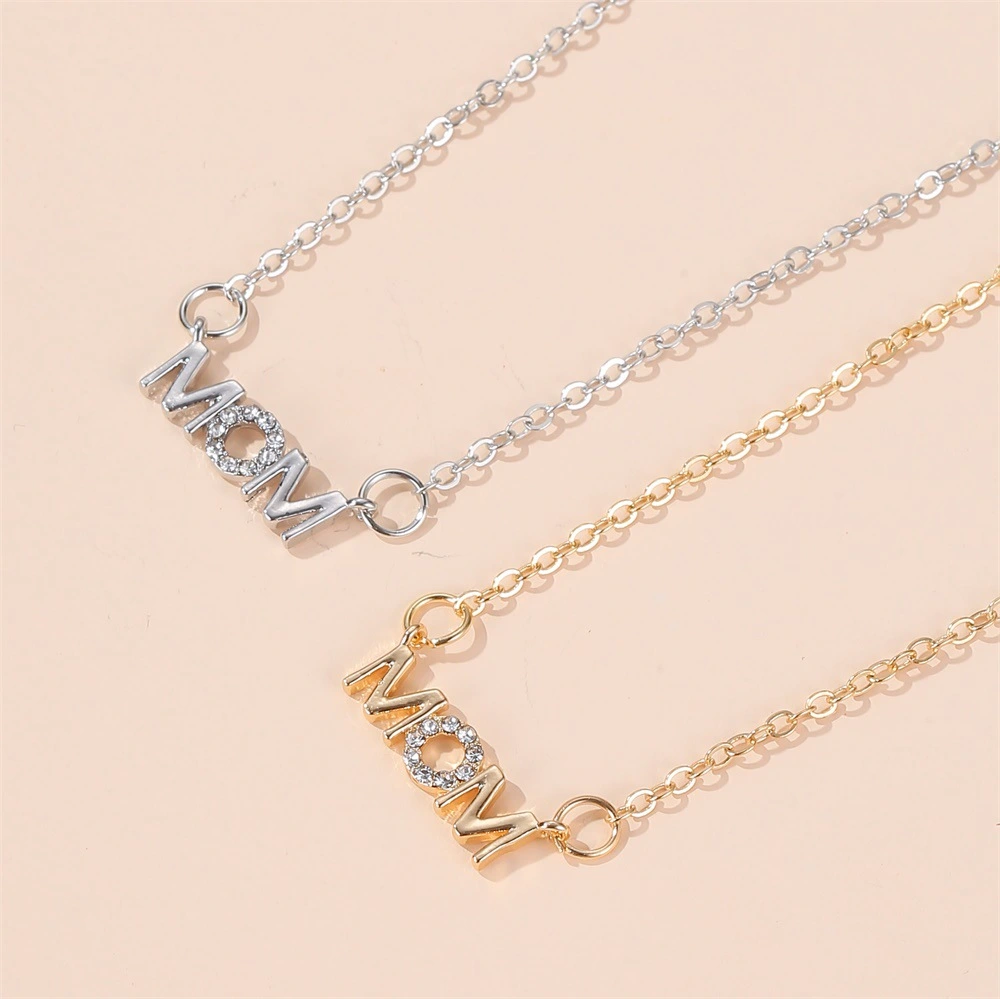 Mother's Day Simple And Versatile English Alphabet Necklace