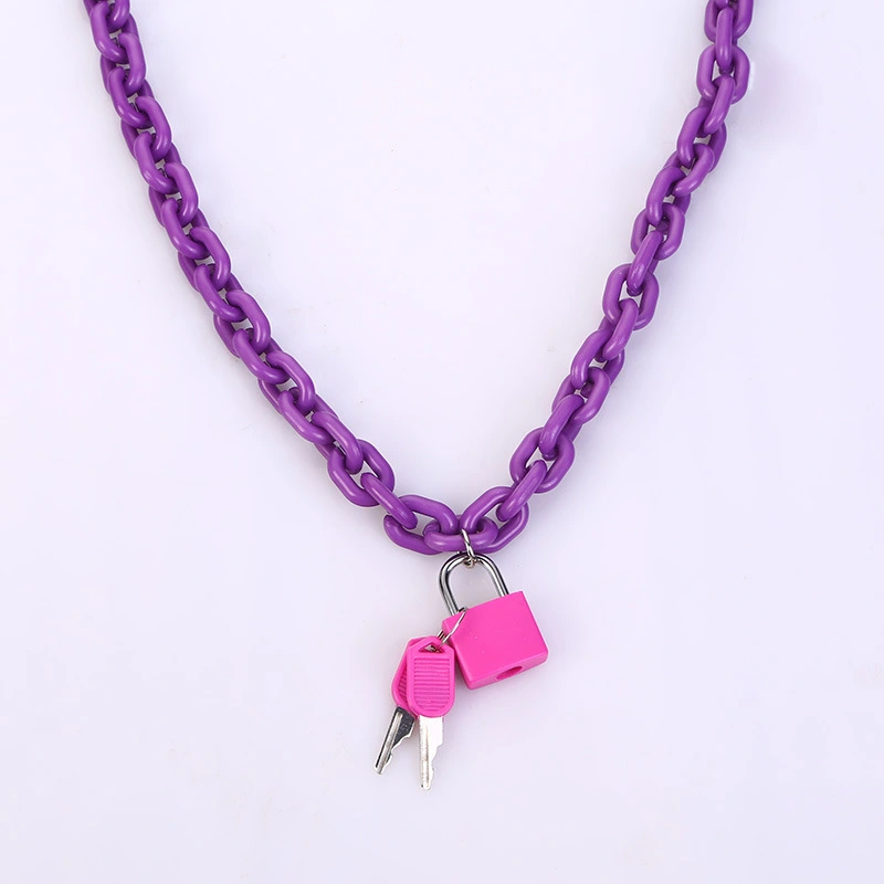 Candy Color Lock Resin Pendant Plastic