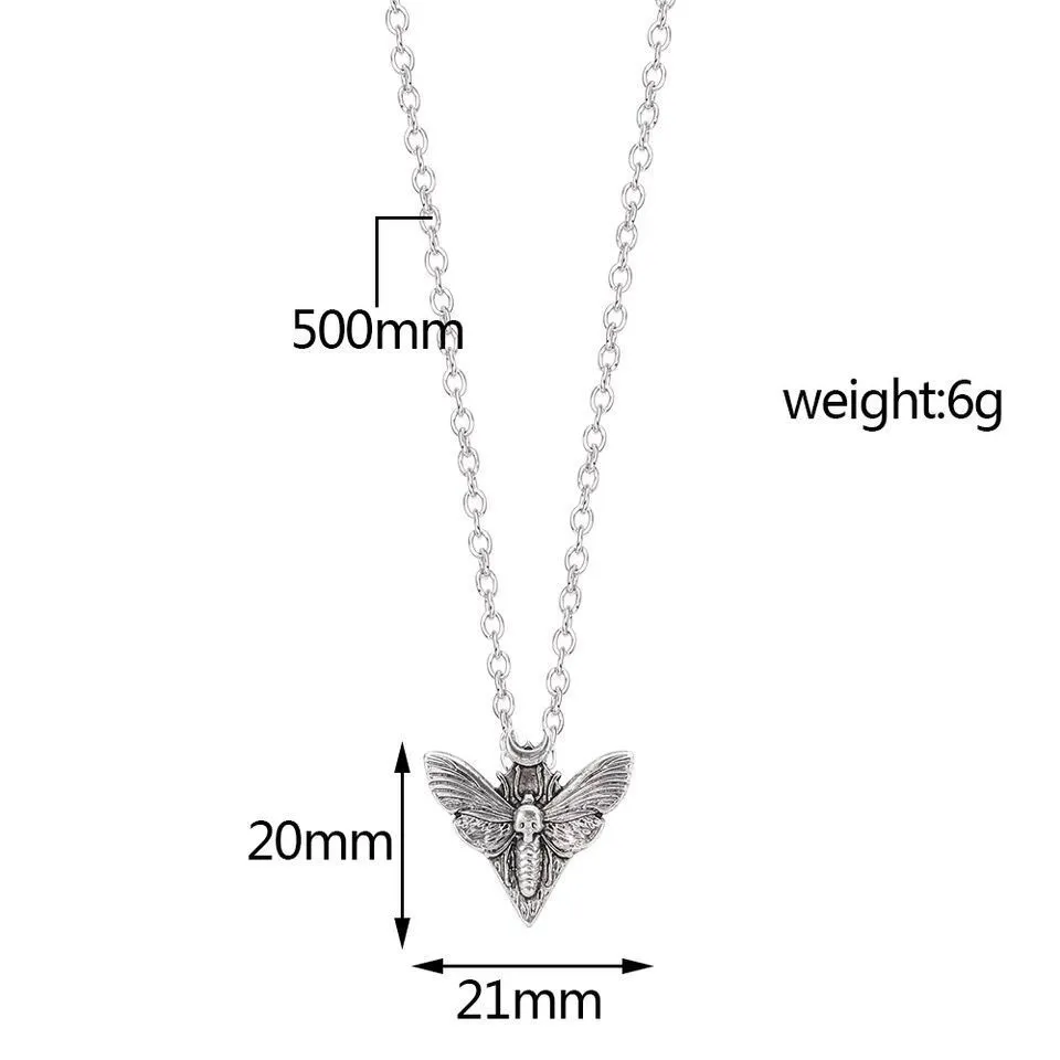 Vintage Metal Angel Insect Clavicle Chain