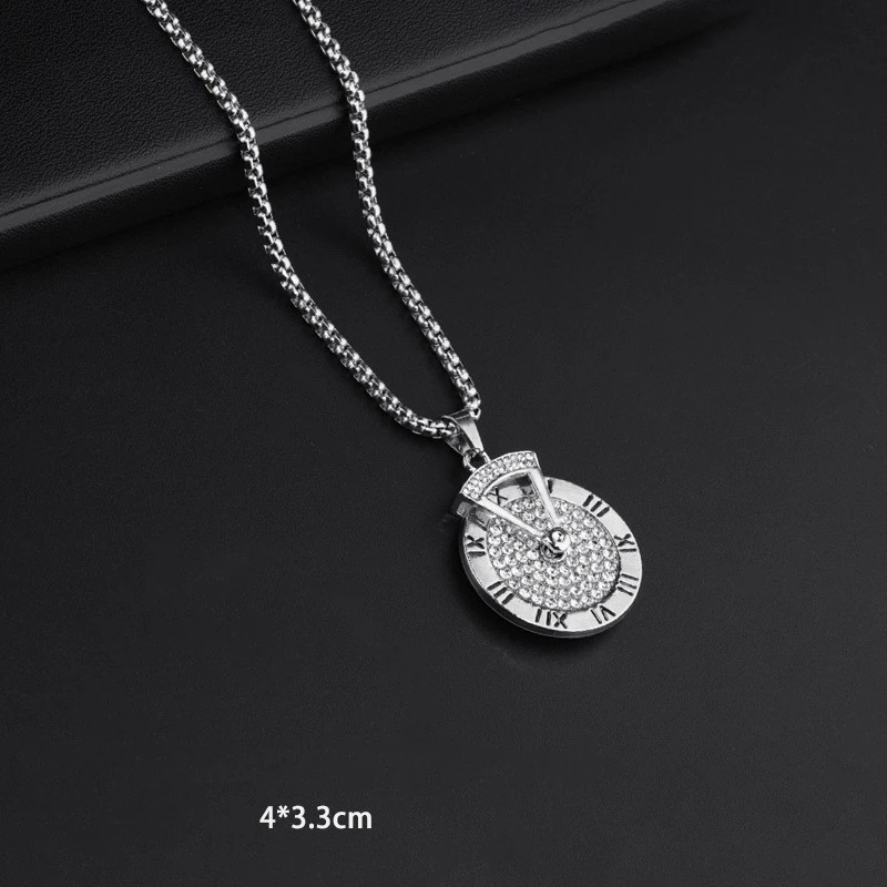 The Time Is Running Digital Pendant Is Simple And Rotatable