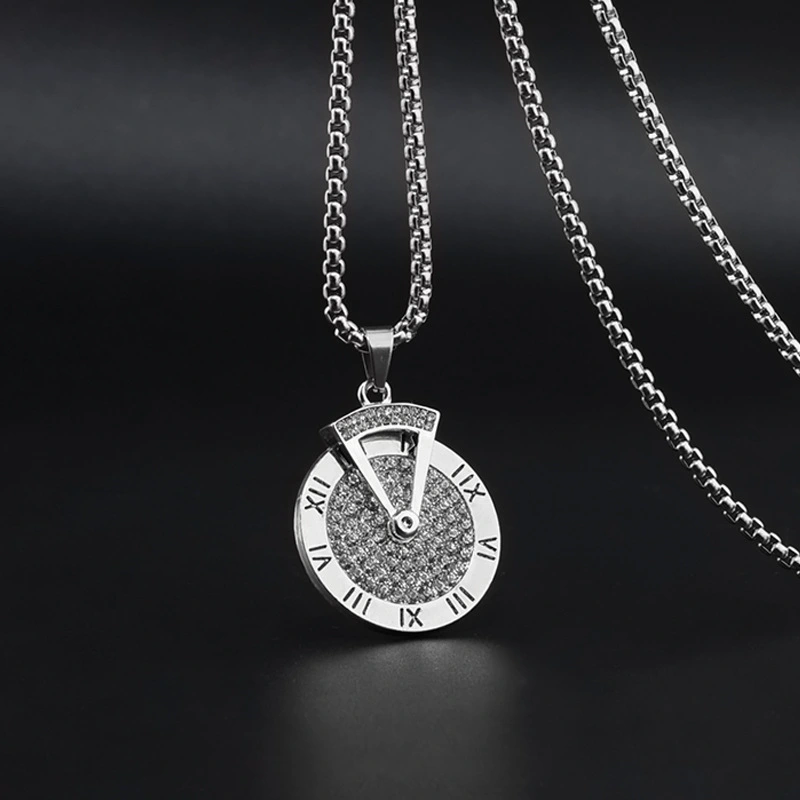 The Time Is Running Digital Pendant Is Simple And Rotatable