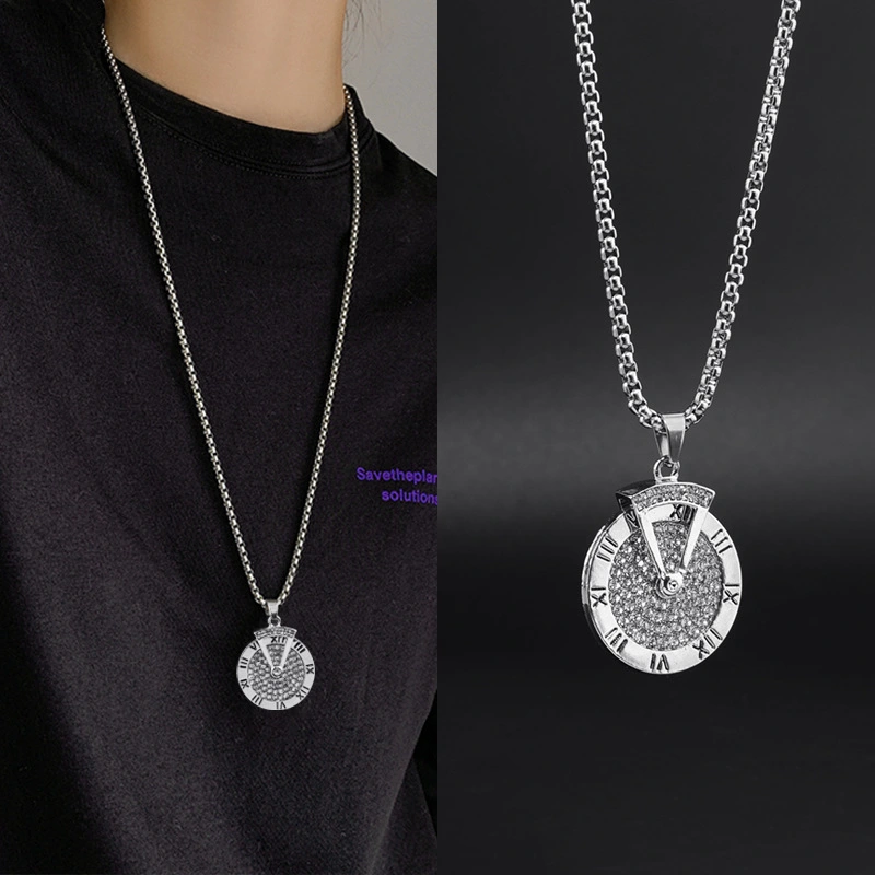 The Time Is Running Digital Pendant Is Simple And Rotatable