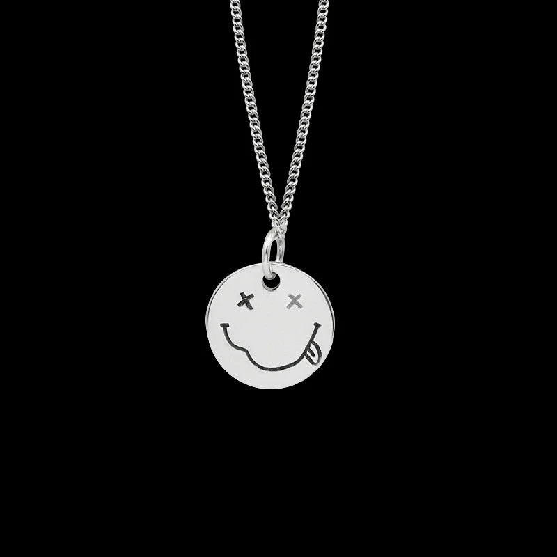 Women's Sterling Silver Necklace Cute  Retro Doing Old Pendant