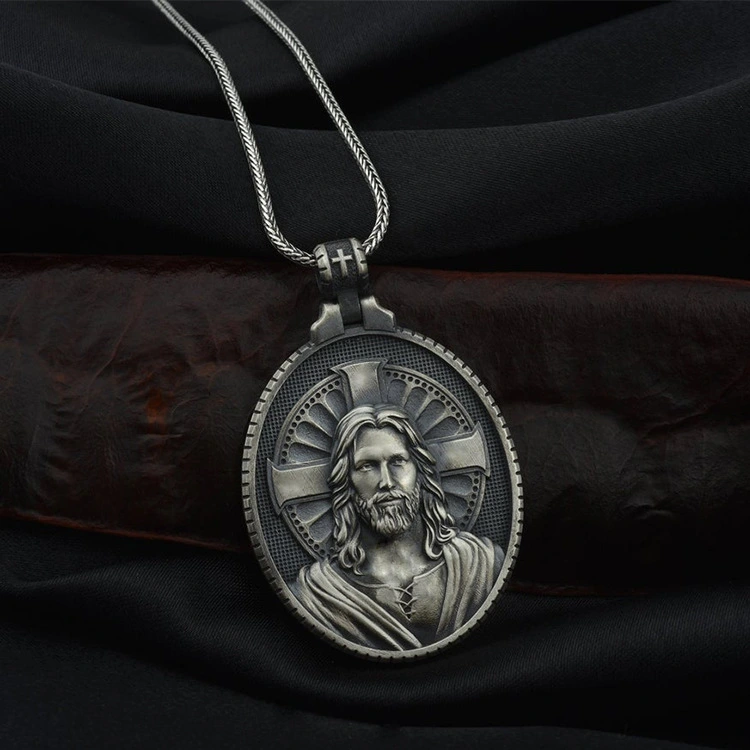 Man Pendant Catholic Cross Necklace Europe And America