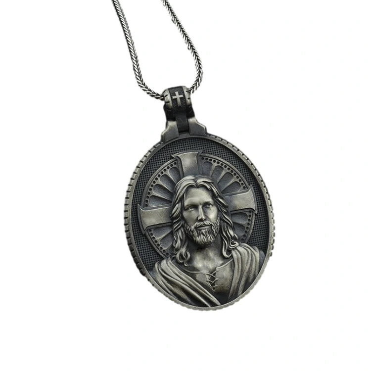 Man Pendant Catholic Cross Necklace Europe And America