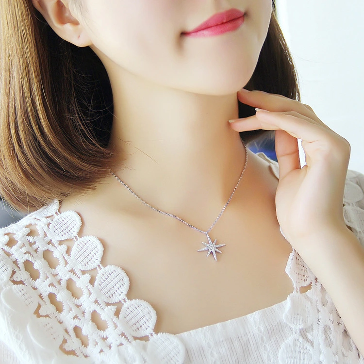 Korean Fashion All-match Shooting Star Sparkle Necklace